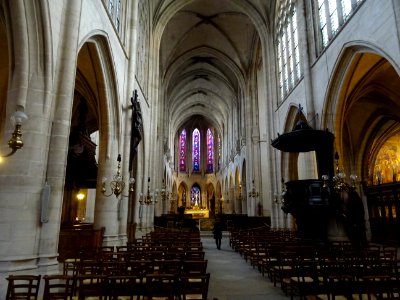 Nef, église Saint-Germain-l'Auxerrois, place du Louvre, 1e… 