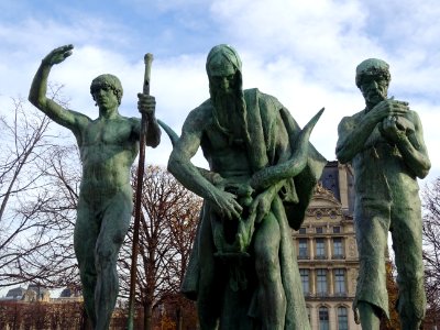 Groupe de statues en bronze Les fils de Caïn 1906 par Pa… 