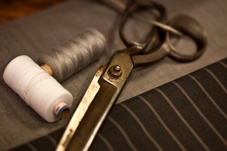 Scissors tailoring haberdashery photo