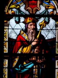 Vitrail Salomon, église Saint-Eustache, rue Rambuteau, 1… 