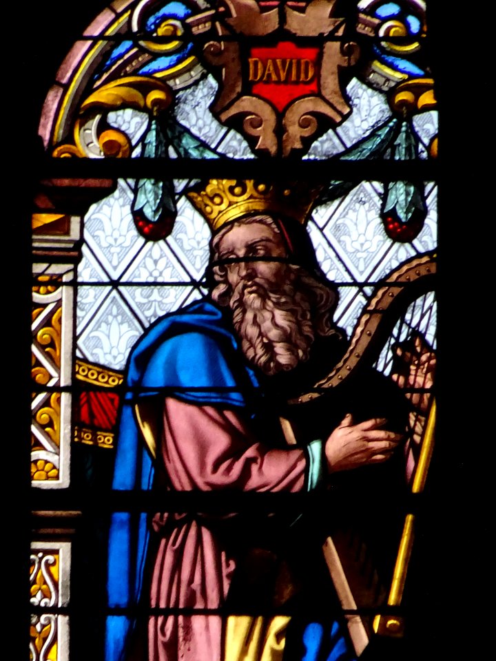 Vitrail David, église Saint-Eustache, rue Rambuteau, 1er… 