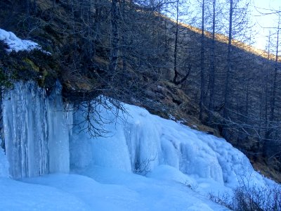 Cascade de Narreyroux gelée 
