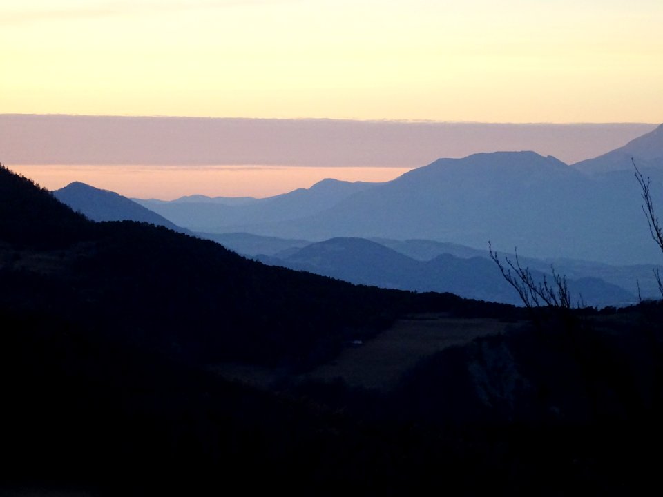 Lumière du soir sur la vallée de la Durance, depuis les Sa… 