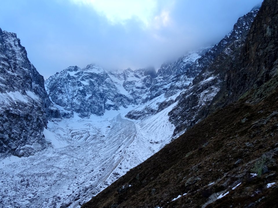 La moraine du Glacier Noir 
