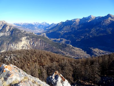 Briançon, le Mont Chaberton, le Pic de Peyre-Eyraute, vus … 