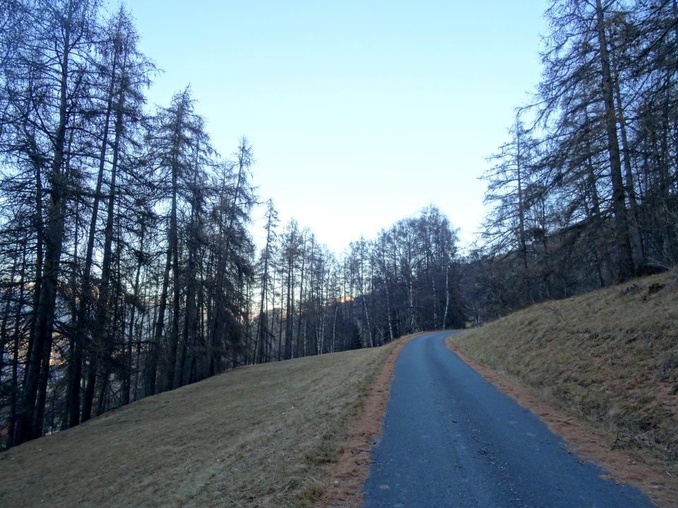 Petite route, qui remonte depuis le hameau de Marlès vers … 