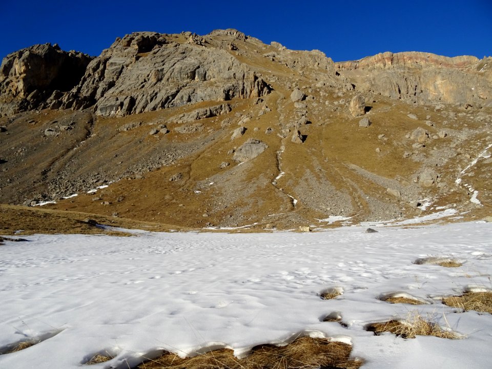 Replat (2359m) dit Coste Blaou, en montant à la Cime de … 