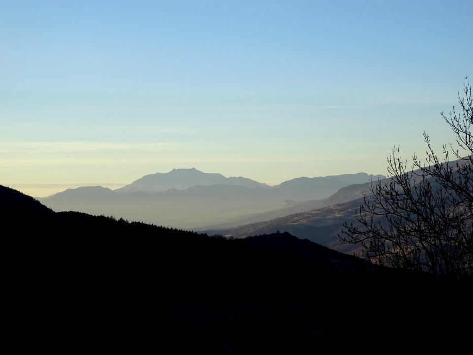Lumière du soir sur la vallée de la Durance, depuis les Sa… 