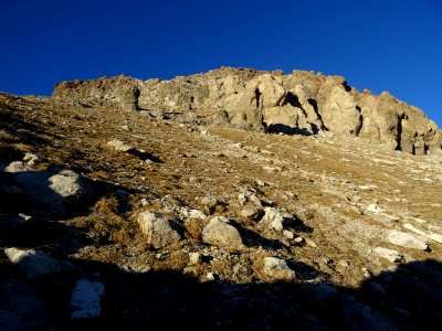 Montée raide dans l'alpage de Coste Blaou, pour atteindre … 