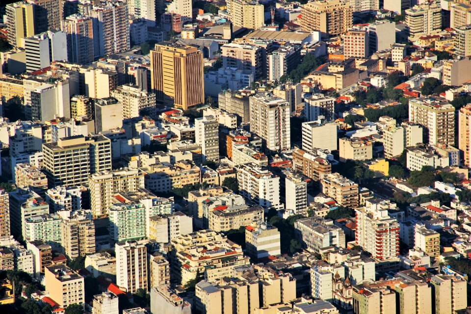 Stunning rio de janeiro sea of houses