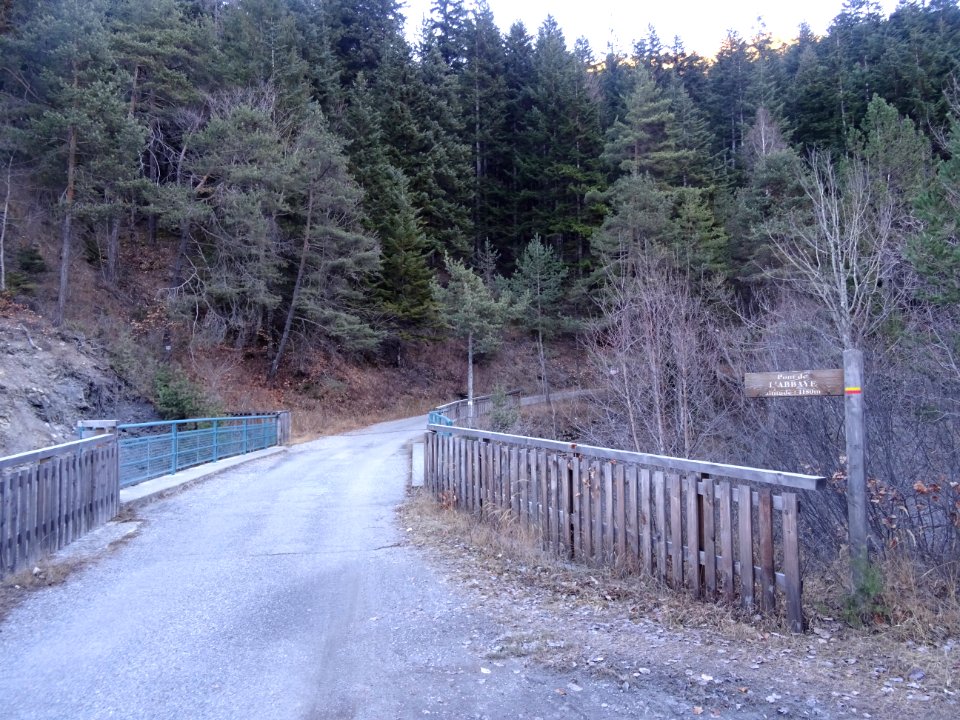 Pont de l'Abbaye (1180m) qui enjambe le torrent de Boscodo… 