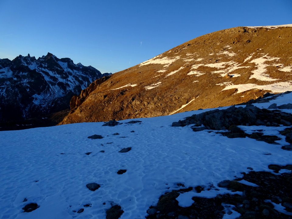 Encore la lumière du soir sur la Cime de la Condamine 