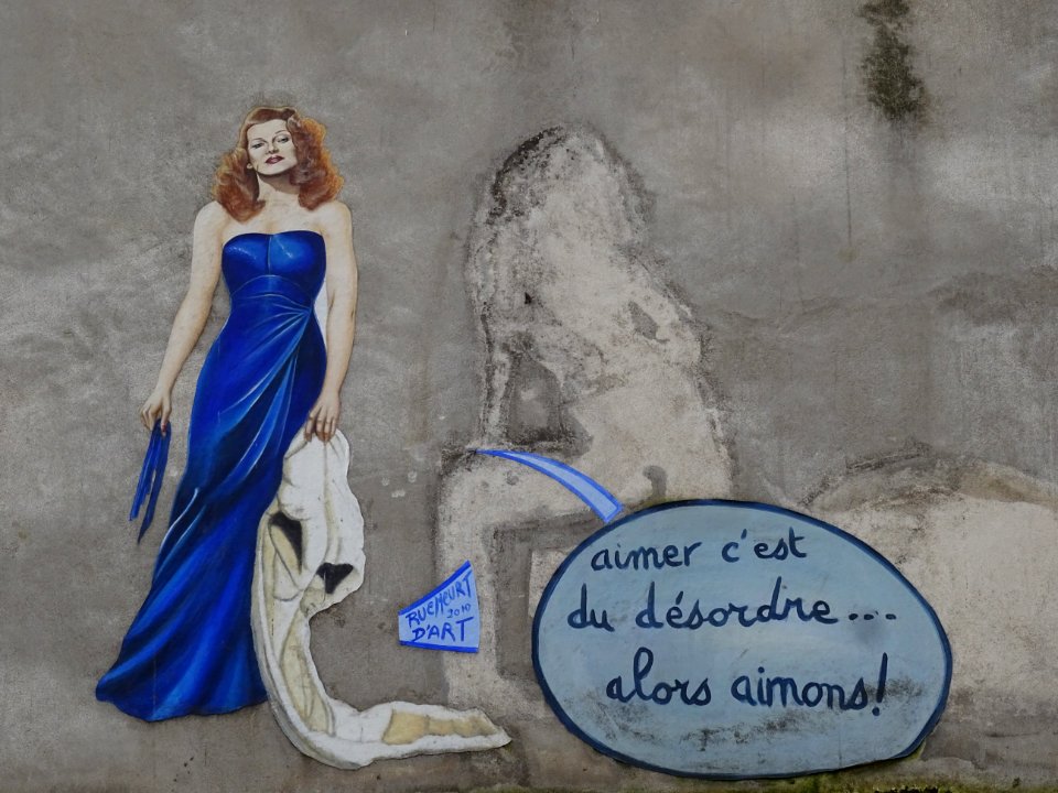 Dans le square Jehan-Rictus, Le Mur des je t'aime reprod… 
