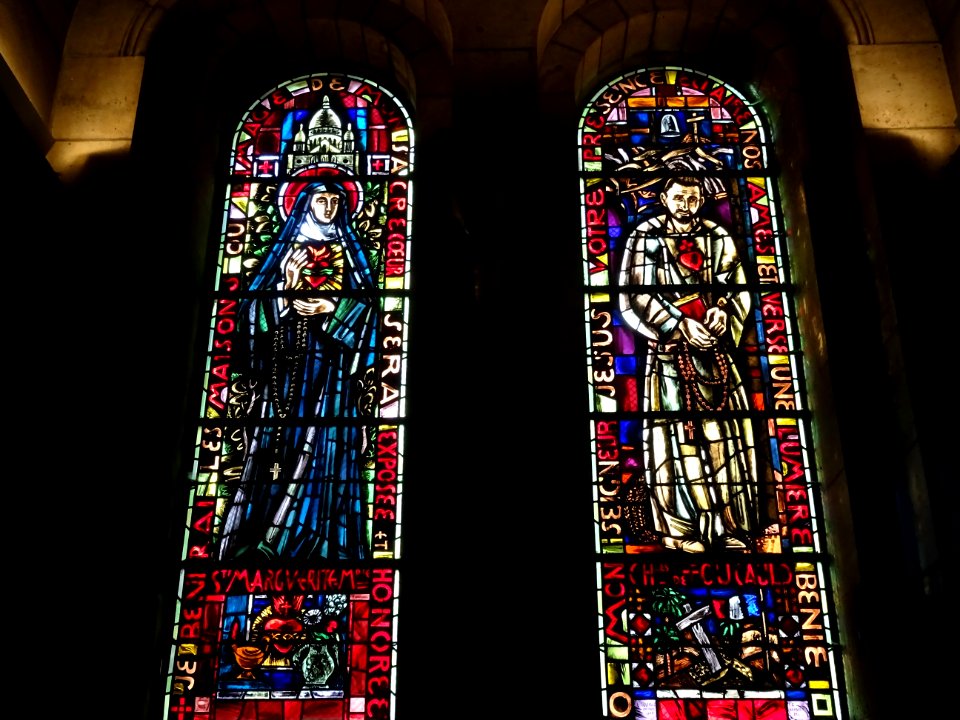 Vitraux, basilique du Sacré-Cœur de Montmartre, 18e arr., … 