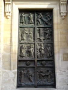 Porte en cuivre, église Saint-Pierre de Montmartre, 2 rue … 