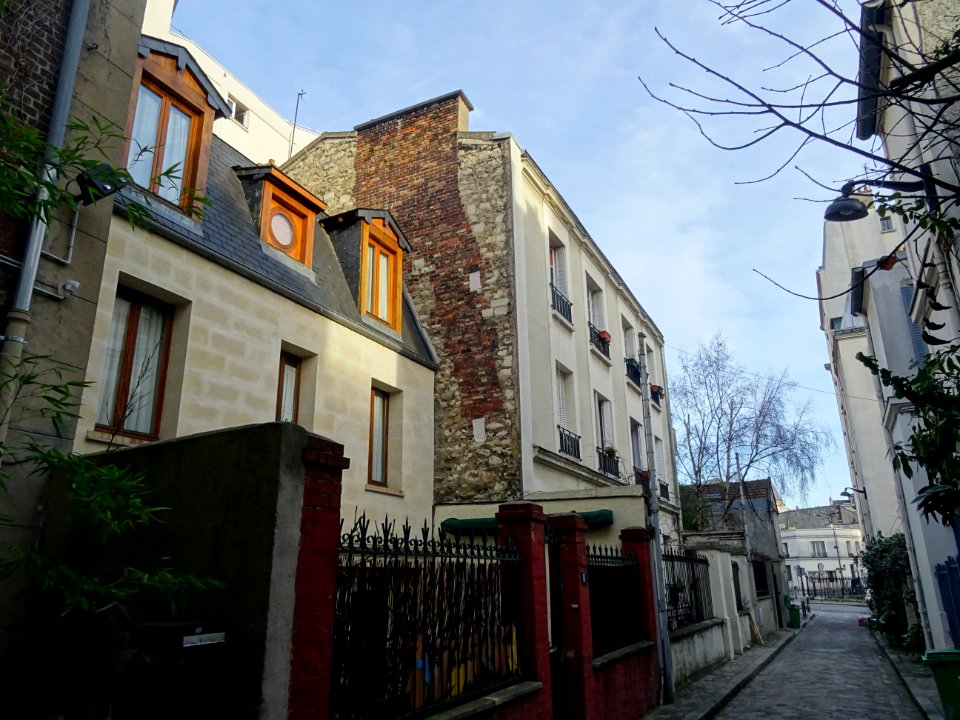 Maison et immeuble, Villa Vauvenargues, 18e arr., Paris 