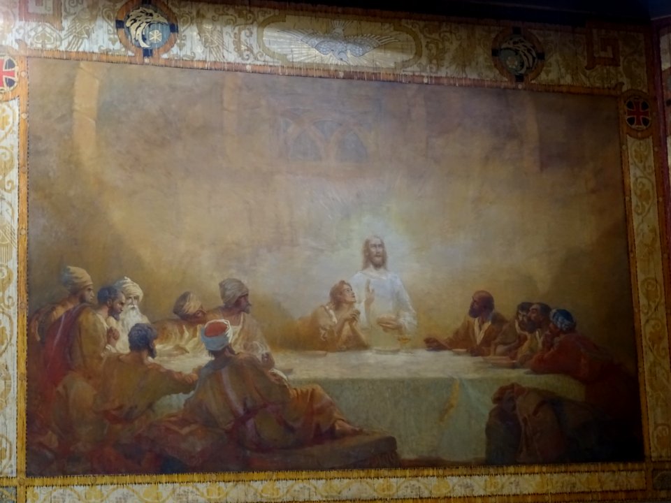 Peinture de la Cène, église Saint-Jean de Montmartre, 19 r… 