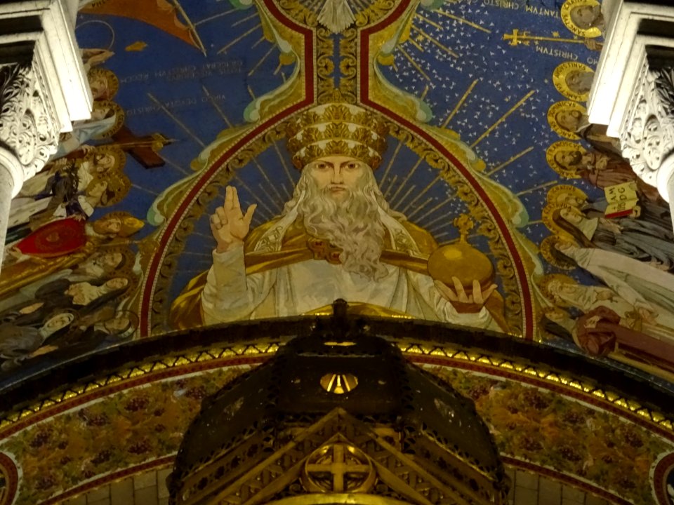 Plafond de l'abside par Luc-Olivier Merson, basilique du S… 