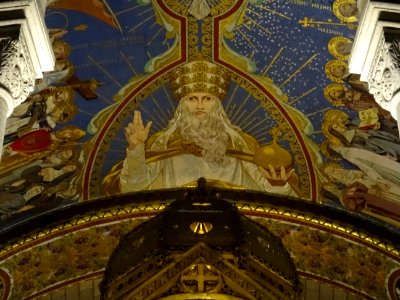 Plafond de l'abside par Luc-Olivier Merson, basilique du S… 