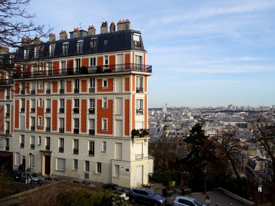 Immeuble, au 2 rue Lamarck, 18e arr., Paris 