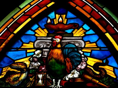 Détail d'un vitrail, église Saint-Jean de Montmartre, 19 r… 