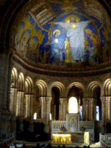 Choeur et plafond de l'abside par Luc-Olivier Merson, basi… 