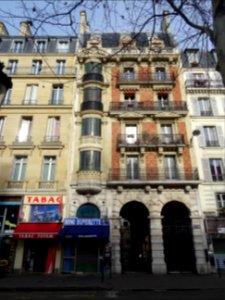 Façade d'immeuble, 60-58 boulevard de Clichy, 18e arr., Pa… 