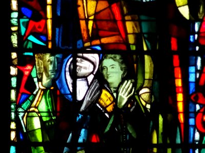 Détail d'un vitrail, église Saint-Pierre de Montmartre, 2 … 