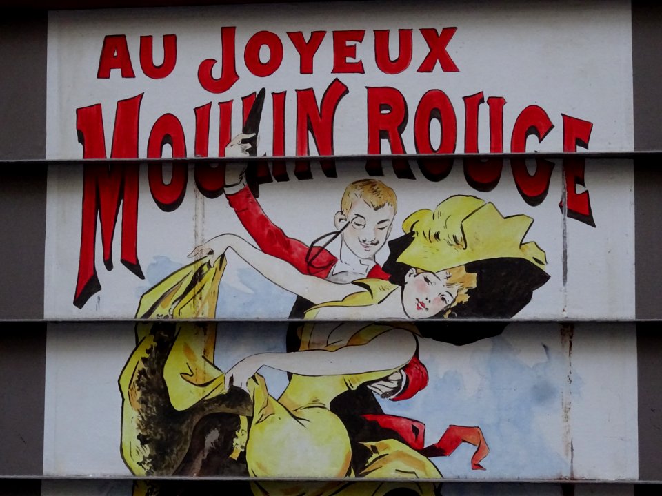 Peinture sur rideau métallique, rue Cavallotti, 18e arr., … 
