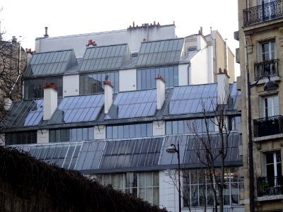 Immeubles et verrières, au 35 rue Ganneron, 18e arr., Pari… 