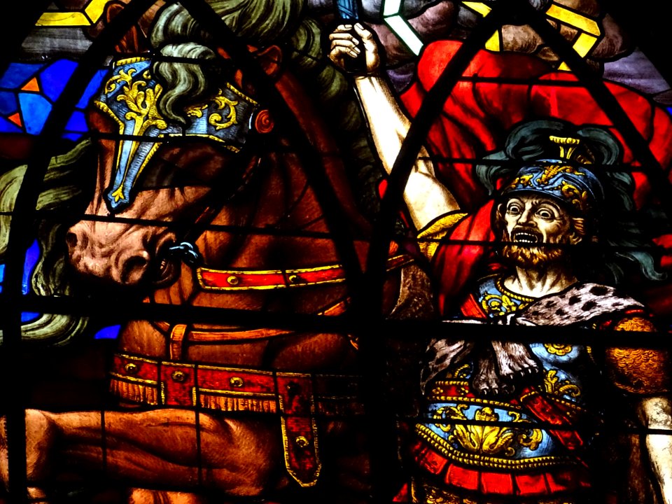 Détail d'un vitrail, église Saint-Jean de Montmartre, 19 r… 