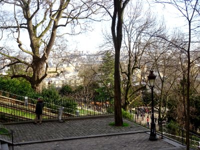 Le funiculaire de la butte Montmartre, 18e arr., Paris 