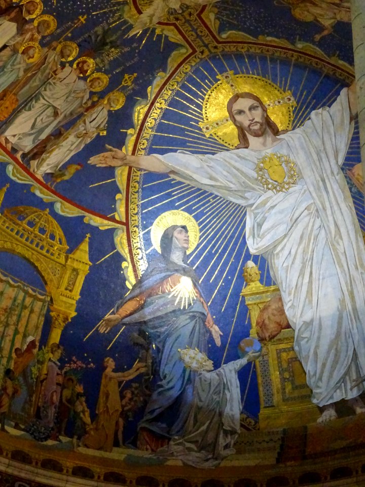 Plafond de l'abside par Luc-Olivier Merson, basilique du S… 