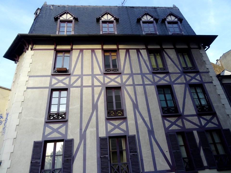 Immeuble, les Fusains, 22 rue Tourlaque, 18e arr., Paris 