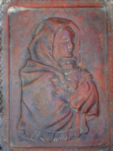 Vierge à l'enfant, petit oratoire, au refuge Gimont, versa… 