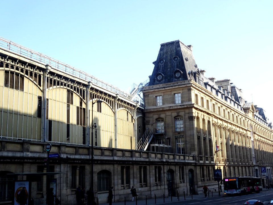 Gare Saint Lazare, depuis la rue de Rome, 8e arr., Paris 