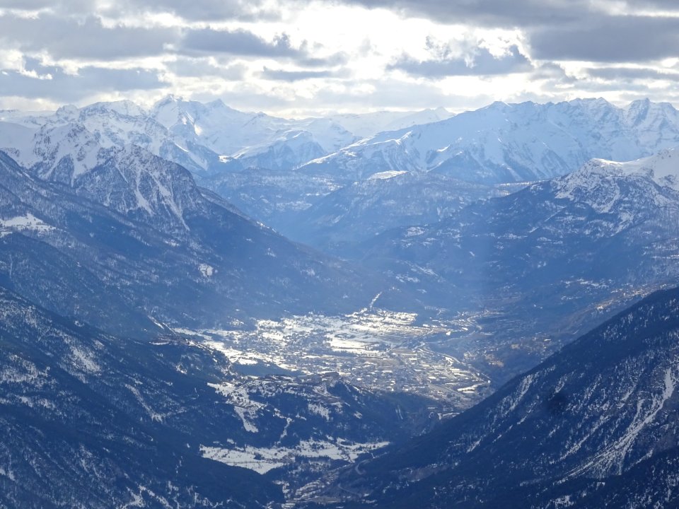 Briançon et le début de la vallée de la Durance, au zoom d… 