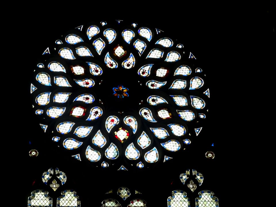 Rosace, cathédrale Notre-Dame de Senlis, Oise 