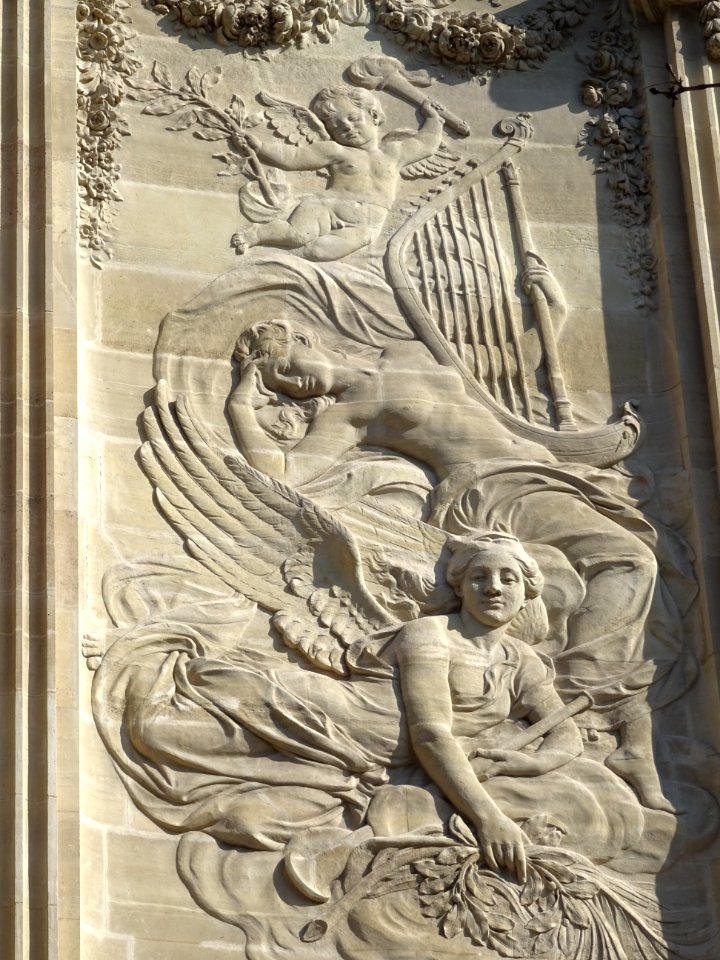 Bas-relief Les Arts plastiques par André Allar, 1900, à … 