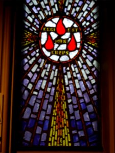 Vitrail, église du Saint-Sacrement, 23 avenue de Friedland… 