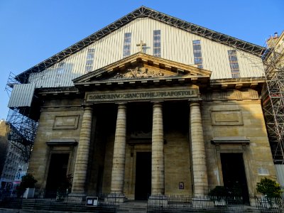 En travaux, l’église Saint-Philippe-du-Roule, au 154 rue d… 
