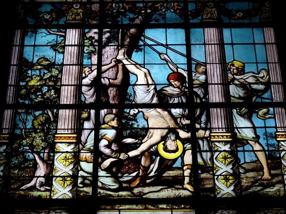 Vitrail Martyre de Saint Philippe, église Saint-Philippe… 