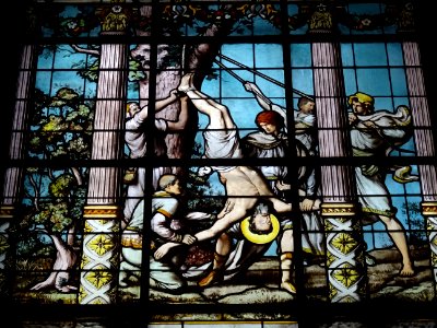 Vitrail Martyre de Saint Philippe, église Saint-Philippe… 