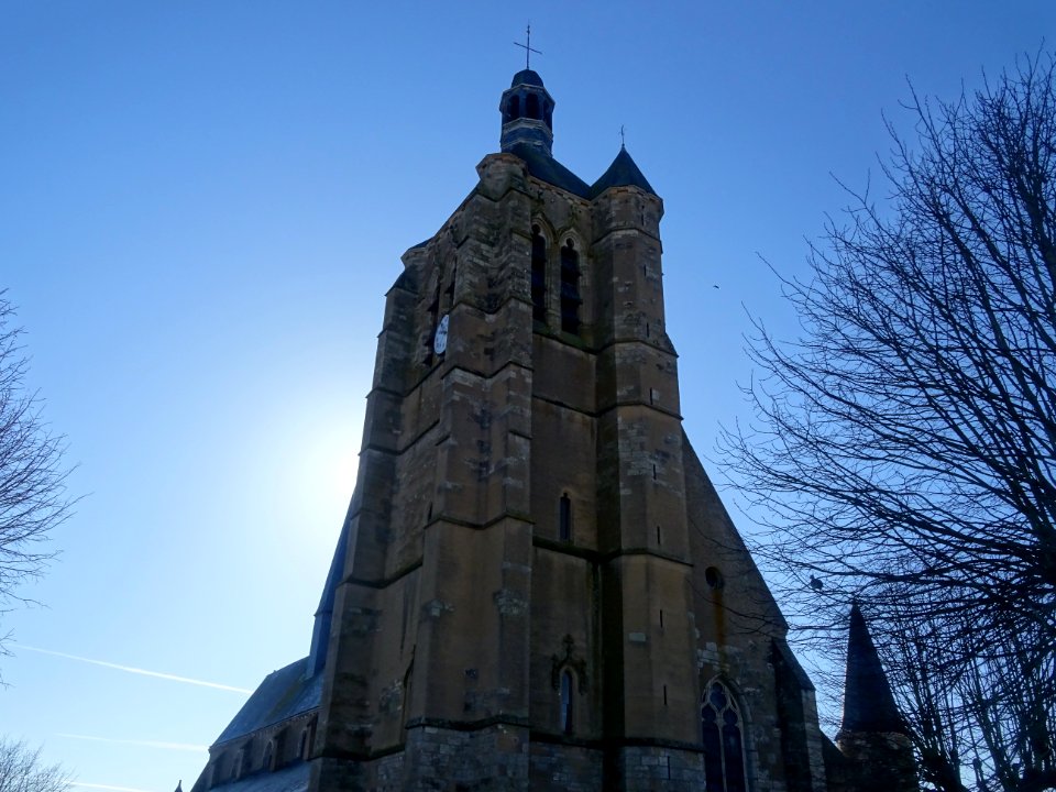 Eglise Saint-Symphorien, XVè siècle avec un rare clocher f… 
