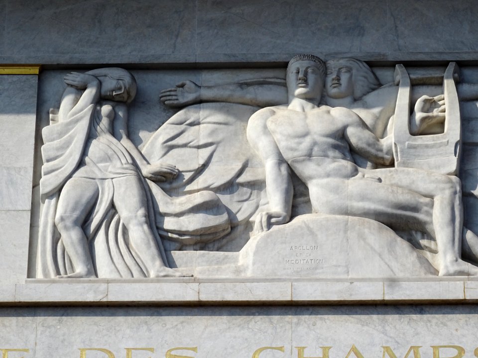Bas-relief Apollon et sa méditation, partie centrale, pa… 