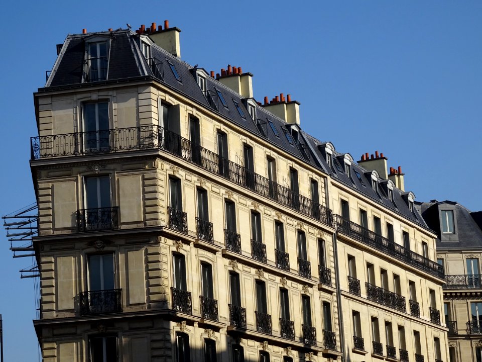Immeuble étroit, rue Auber, 9e arr., Paris 