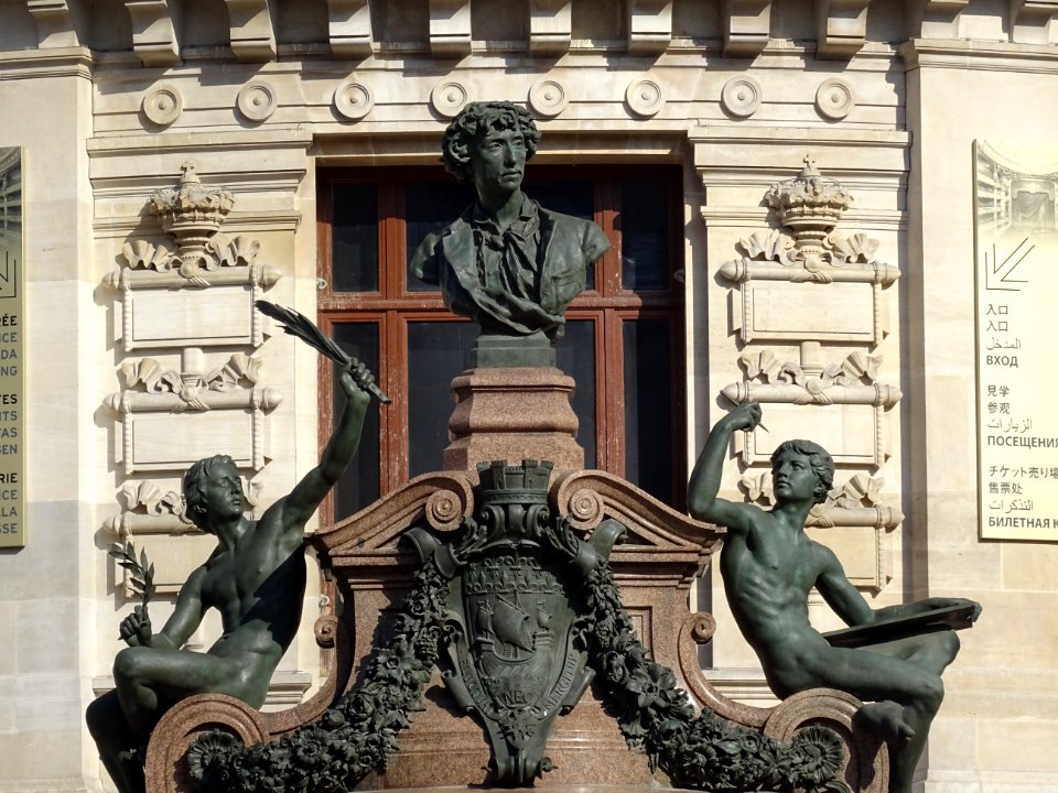 Buste de Charles Garnier, Opéra Garnier, Place de l'Opéra,… 