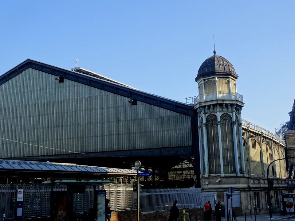 Gare Saint Lazare, depuis la rue de Rome, 8e arr., Paris 