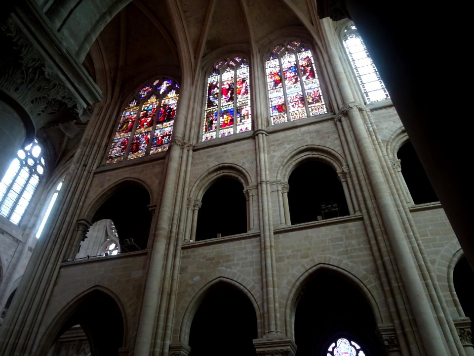 Nef, cathédrale Notre-Dame de Senlis, Oise 