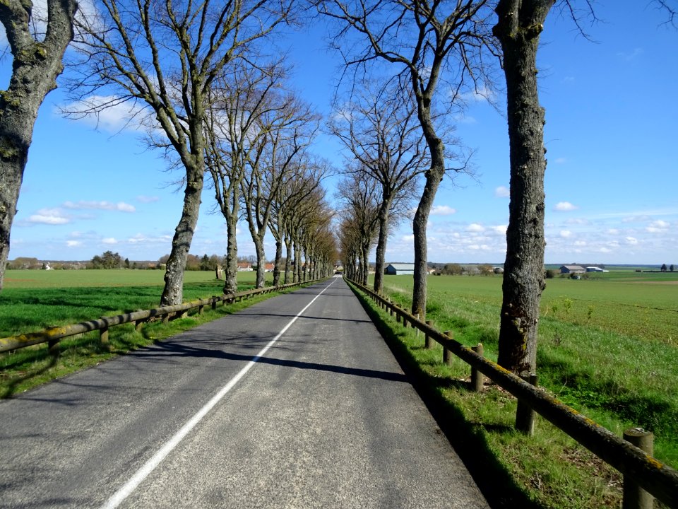 Route D410 à l'entrée de Tousson, Seine-et-Marne 